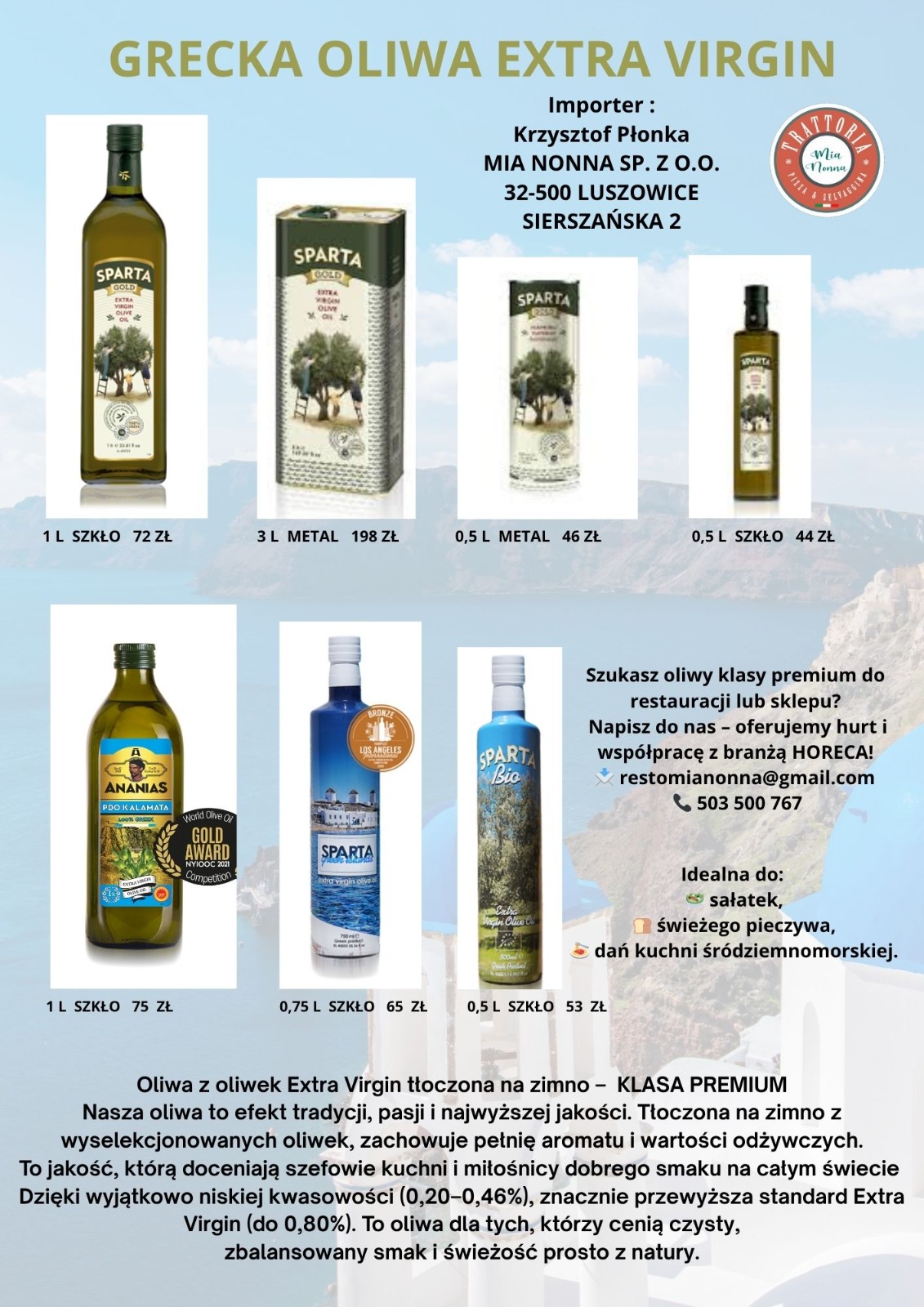 Oferta Oliwa Grecka Mia Nonna Detal 2026